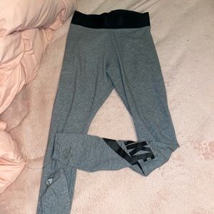 Grey Nike leggings full length